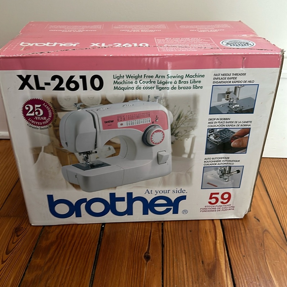 Brother xl2610 sewing machine. Never used . Now unopened.